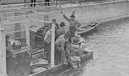 Diving operations at Chaudière Falls, Ottawa, Ontario. July, 1912 July 1912