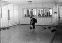 Curling Match between Buckingham and the Thistles of Montreal. Mr. Kenny of Buckingham - skip, Rideau Hall, Ottawa, Ont., 2 March, 1927