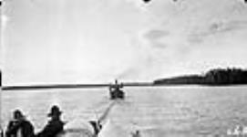 Tug boat on Lake Ile-à-la-Crosse, Sask