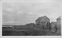 Old houses at [Fort] Simpson [N.W.T.] [1927]