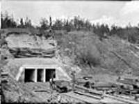 Mouth of main tunnel, Bankhead Mines, Bankhead, Alta 1904