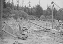 Quarry in protection sandstone, Nanaimo, B.C 1911