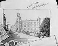 Court House and St. Louis Street ca. 1900-1925