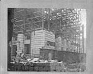 [Construction of the] Montreal Examining Warehouse, Montreal, Que., [View at Normand Street] 13th Apr., 1914