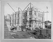 Post Office [under construction], Rear of Main Building from Humboldt Street, Victoria, B.C 1898