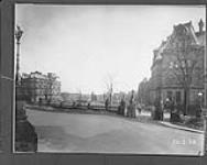 View from inside Parliament Hill Gates opposite Elgin Street, Ottawa, Ontario 22 Mar., 1938