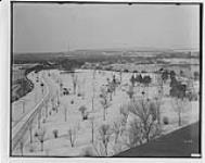 Nepean Point, Ottawa, Ont. from Government Printing Bureau. Hull, P.Q. in background