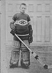 Montreal Canadiens hockey goal-keeper Georges Vézina ca. 1920