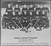 London, Ontario Tecumsehs. First Champions - 1926-27. Canadian Professional Hockey 1926-1927.