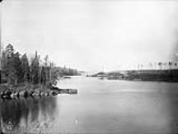 Badthroat River, looking toward the Lake, Man 1890