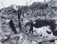 Steam drilling, Silver Lake Mine, Frontenac County ca 1908