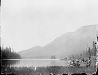 Summit Lake and limestone mountains looking North West 27 July 1879
