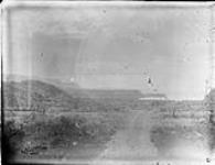 General view from rear of Silver Islet Village, Thunder Cape and Pie Island, Ont 1882