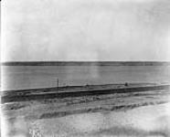 Soulanges Canal under construction - Ottawa River & Lock # 2 10 July 1899