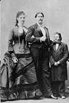 Portrait of Mr. and Mrs. Van Buren Bates, both of whom were eight feet one inch tall weighing at five hundred pounds ca. 1878-1888