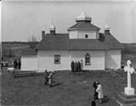 The first Ukrainian Greek Orthodox Church in Gardenton, Man 6 May 1962