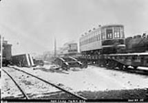 New cars 2700 and 2702 at York Station on flats, Toronto, Ont, Dec. 22, 1922 2 Dec. 1922