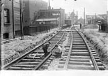 Entrance to Wade Ave. Yard looking South [Toronto, Ont.] Aug. 6, 1925 6 Aug. 1925