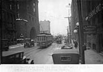 West bound traffic on Front Street 200 ft. West of York Street [Toronto, Ont.] 5:05p.m. Wed. March7,1928