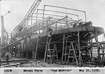 Diesel Ferry "Sam McBride" under construction, May 11, 1939 11 May 1939.
