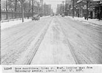 Snow conditions, Queen St. West, looking East from University Avenue, [Toronto, Ont.] Jan. 17, 1938