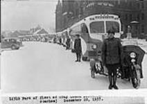 Part of fleet of Gray Coach Lines (Yellow coaches, model 743) December 20, 1937 20 December 1937.