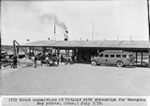 Coach connections at Midland, [Ont.] with steamships for Georgian Bay points July 3, 1930