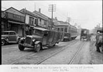Traffic tie-up on Elizabeth Street, South of Dundas Street [Toronto, Ont.] Jan 10, 1934