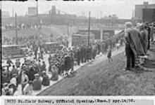 Offiial Opening of St. Clair Subway, [Toronto, Ont.] Apr. 14, 1932