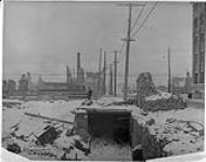 [Toronto, Ont.] Bay St. north of Front St. [probably ruins from Great Fire.] Dec. 22 [1904]