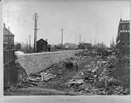 [Toronto, Ont.] Queen St. Subway looking south on Dufferin Nov., 17, 1891, under construction 17 Nov. 1891