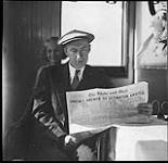 Ewart McLaughlin on the verandah of the Governor`s Suite Lady Somers 1937