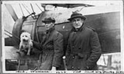 Aircrew of Baby Avro seaplane aboard S.S. EAGLE of Bowring Bros. Ltd., (Left to right): H.E. Wallis, R.S. Grandy 1924