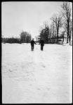 Snowsnake channel under construction, Six Nations Reserve, Ont Feb., 1935