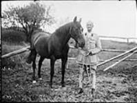 Colenel R.S. Timmis with "Lady Jane", Hillcrest Farm 25 June 1945