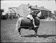Corporal Hare, Royal Canadian Dragoons as St. George, Stanley Barracks 3 Sept. 1935