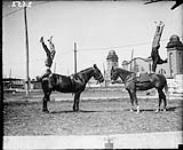 Royal Canadian Dragoons circus practice 1923