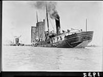 Steam "Lackawanna" of Buffalo, sunk, stern view 16 Sept., 1909