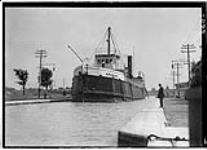 "Arabian" entering [Welland Canal] at St. Catharines, [Ont.] 19 July, 1911