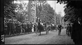 Lady drivers in a horse parade 1 July, 1914