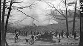 Marsh fire at Catfish Pond in High Park 10 Apr. 1914