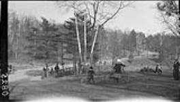 Near new road in High Park 3 May, 1914