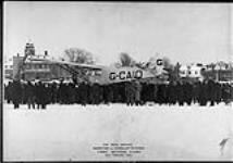 [Fairchild FC-2W aircraft G-CAIQ of Canadian Transcontinental Airways Ltd. inaugurating airmail service between Moncton, N.B., and Charlottetown, P.E.I., 19 February 1928.]