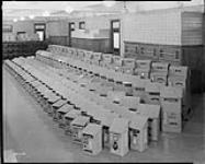 Letter boxes and parcel receptacles awaiting shipment ca. 1900-1930
