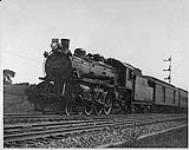 Canadian Pacific Railway "Pacific" type steam locomotive engine 2221 ca. 1930