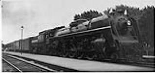 Canadian National Railway "Northern" type steam locomotive engine 6257 ca. 1930