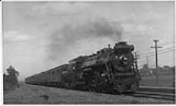 Canadian National Railway "Northern" type steam locomotive engine 6124 ca. 1930