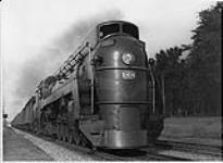 Canadian National Railways steam locomotive 6404, 4-8-4 Northern type, class U-4-a, built by Montreal Locomotive Works in 1936 ca. 1940