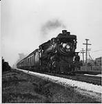 Canadian National Railway engine 5579 steam locomotive "Pacific" type ca. 1930