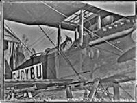 Captain C.M. McEwen in cockpit of D.H.9a aircraft G-CYBU of the Canadian Air Board 1921